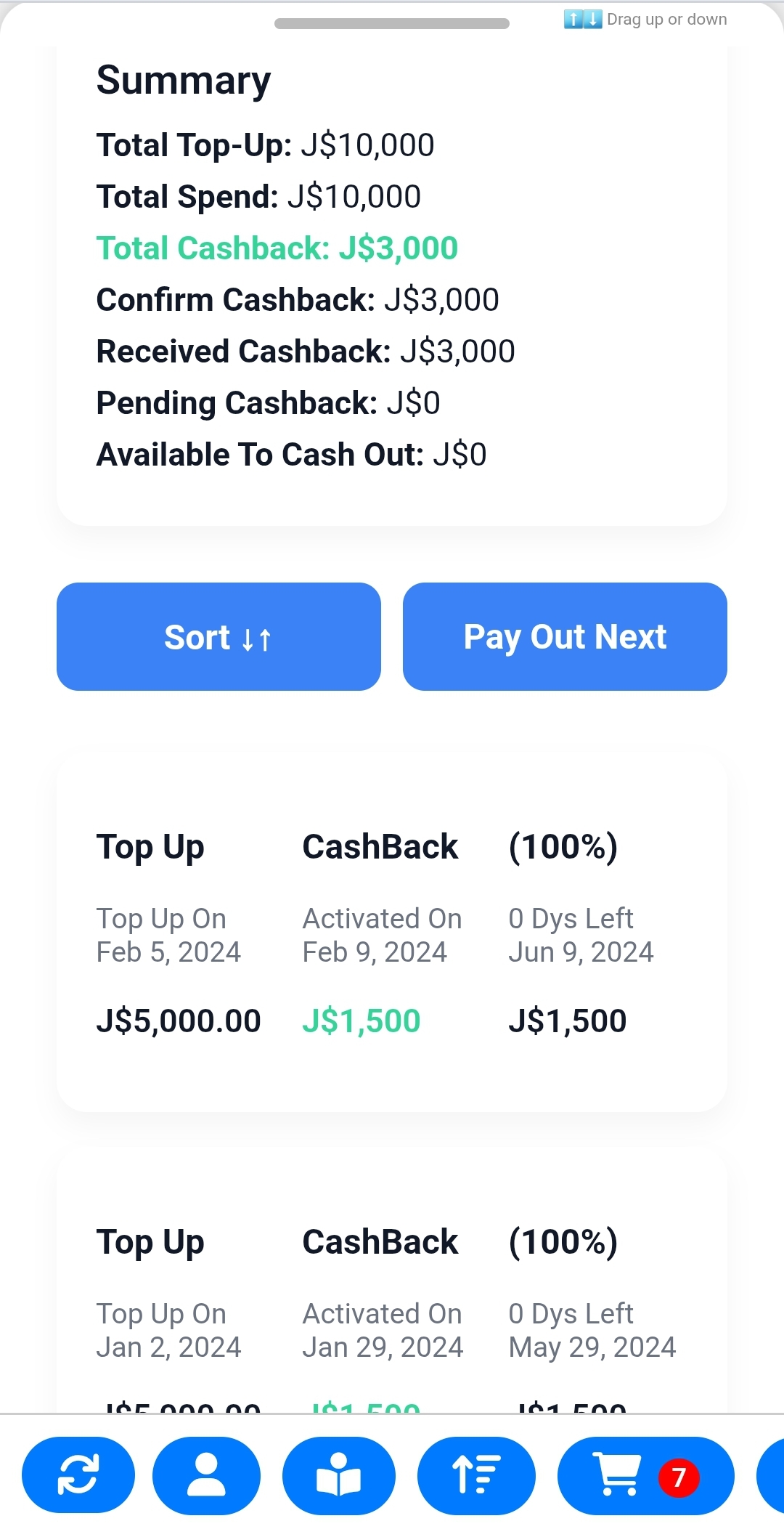 App Screenshot 4 - Cashback